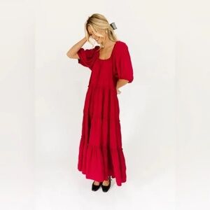 NWT Zoco Daymaker Dress in crimson red